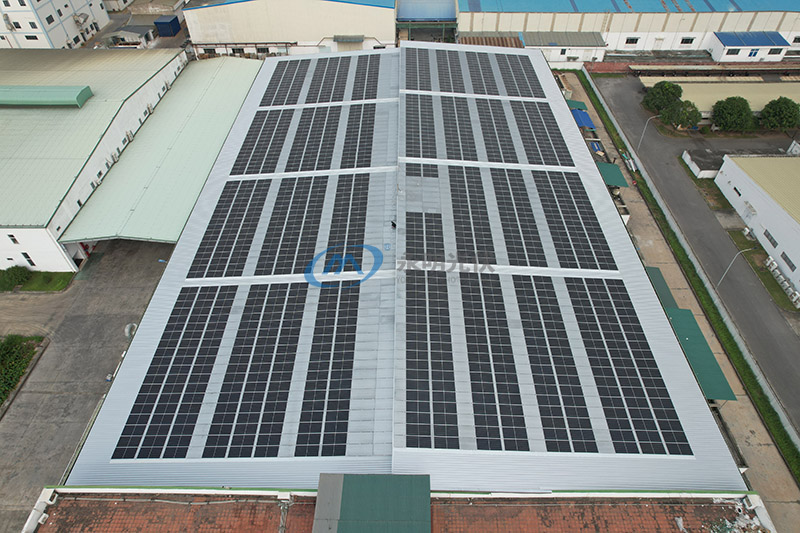胡連電子(越南)責任有限公司675.99KW光伏發電站